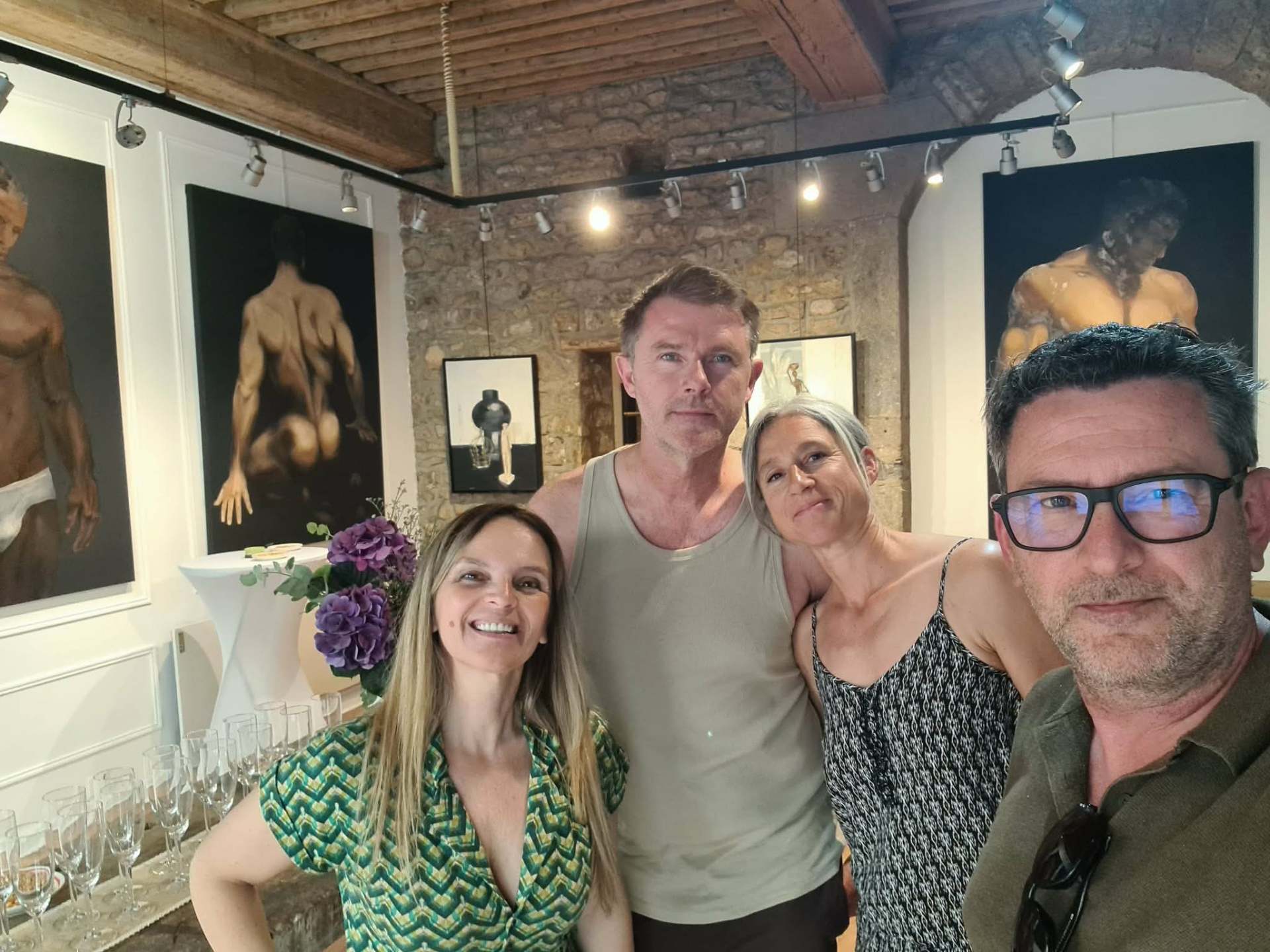 Moment de cours à l'atelier de la Galerie AINAY
