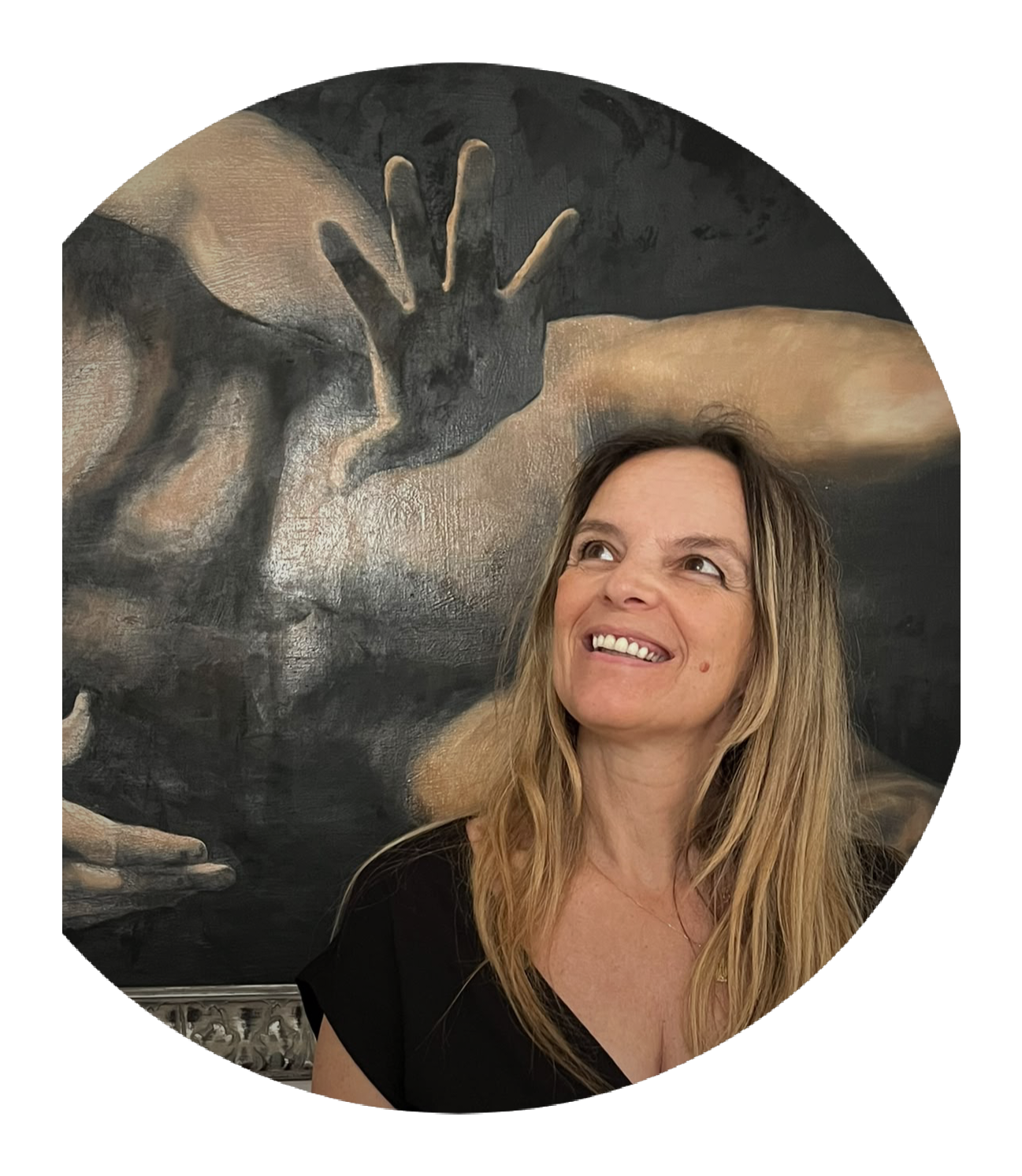 Géraldine Rivollier, artiste peintre et enseignante à la Galerie Ainay